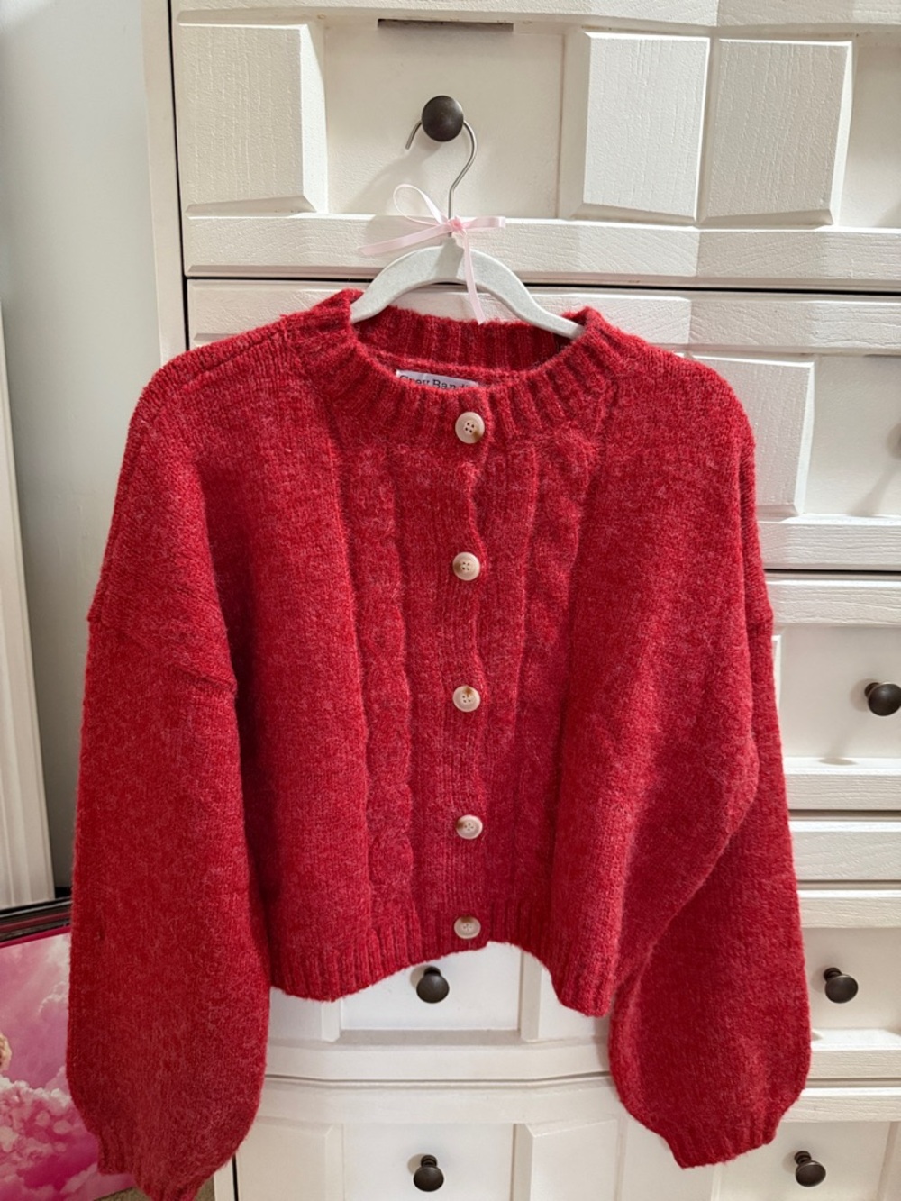Grey Bandit Red Cardigan